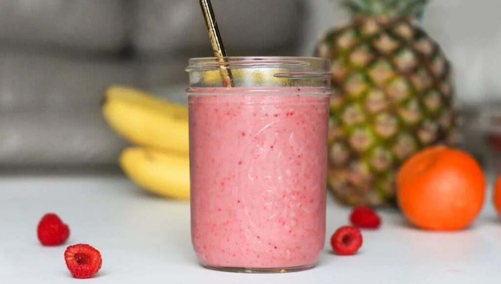 Batido zanahoria plátano avena