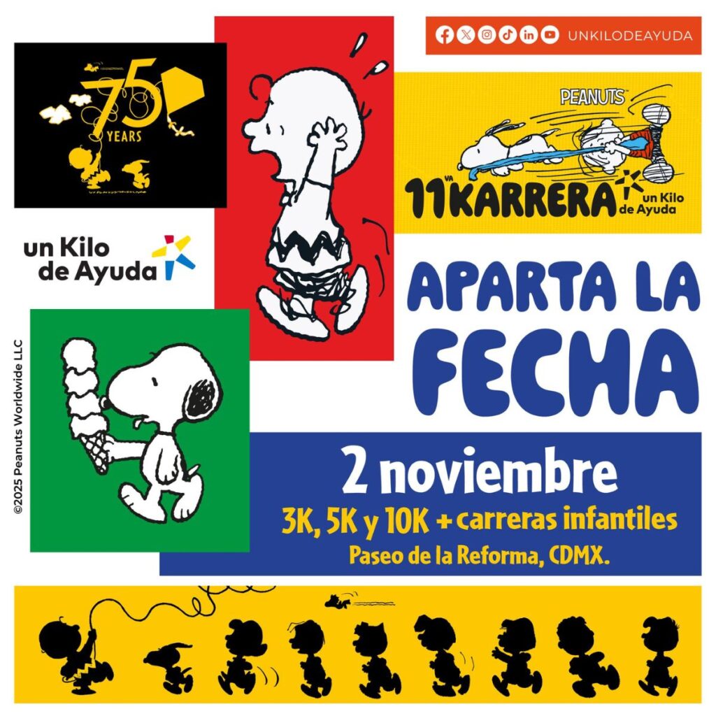 Cómo registrarme en la carrera de Snoopy en la CDMX