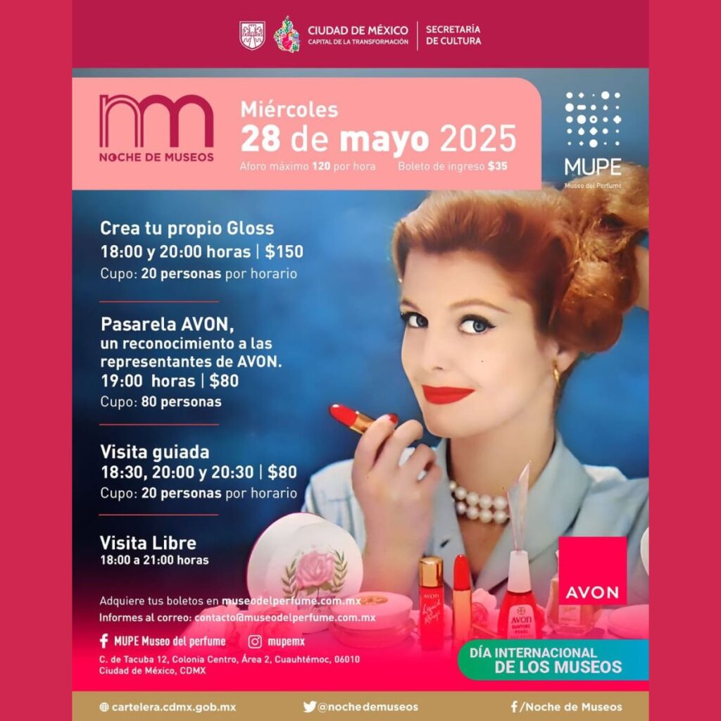 actividades en la nueva exposición de Avon en el Museo del Perfume 2025