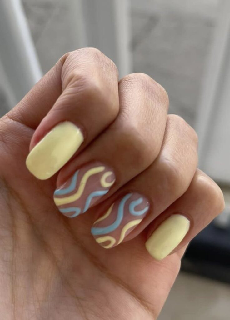 Cómo se combina el azul y amarillo
