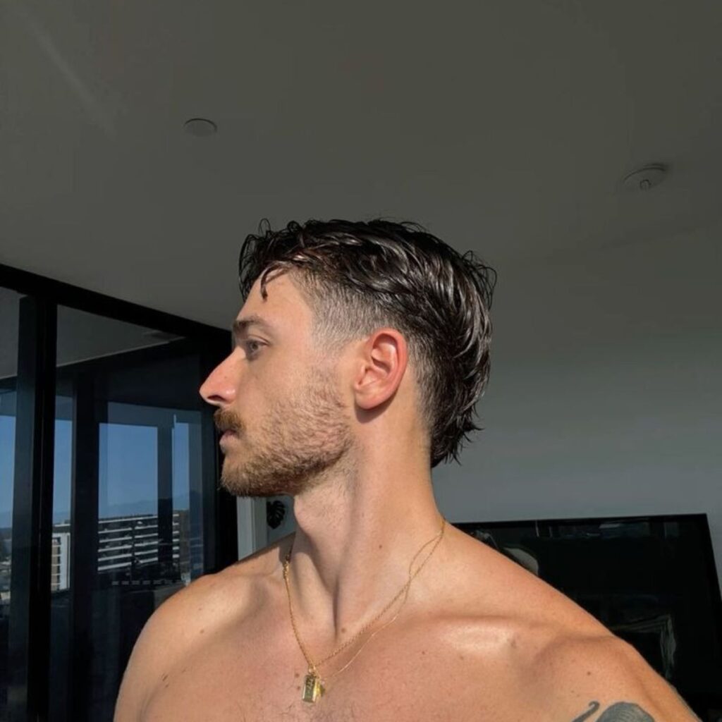 ideas de mullet para hombres de 40 años