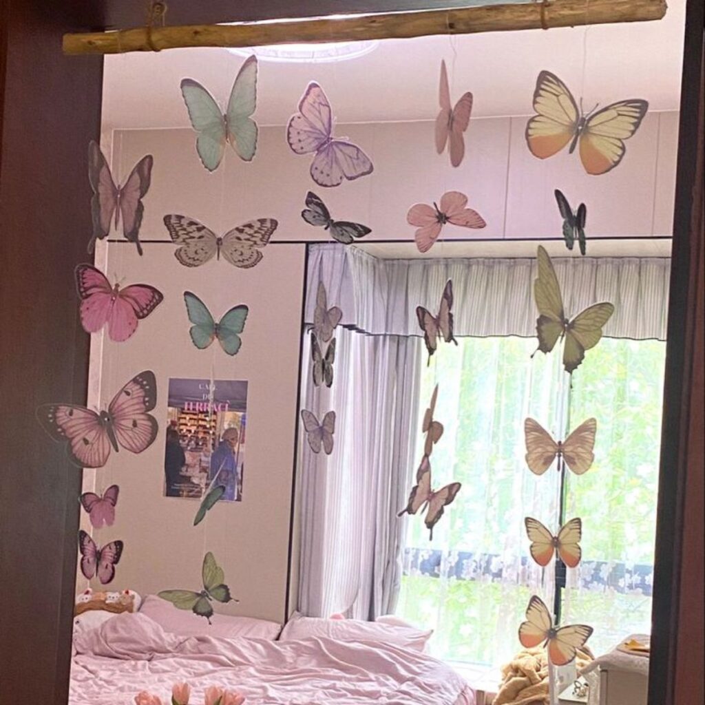 ideas de decoración del hogar con mariposas