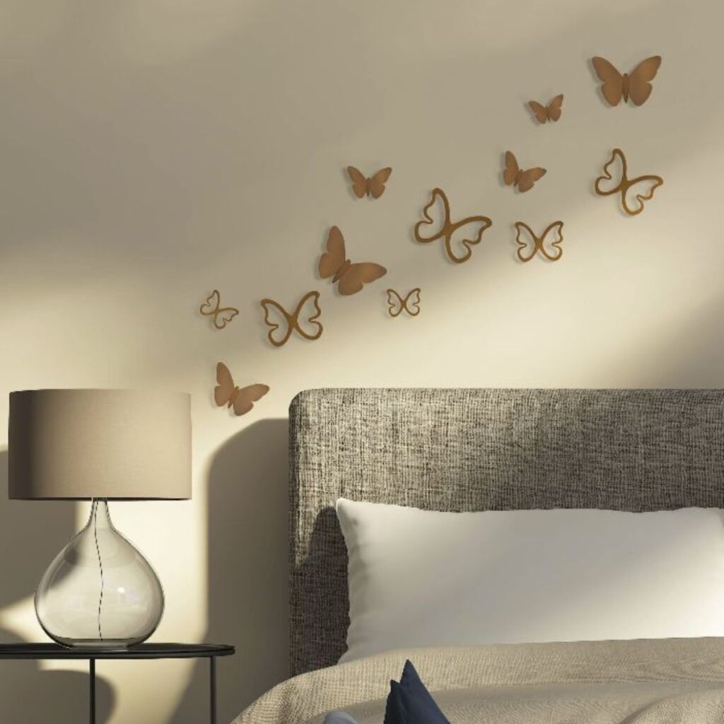 ideas de decoración del hogar con mariposas