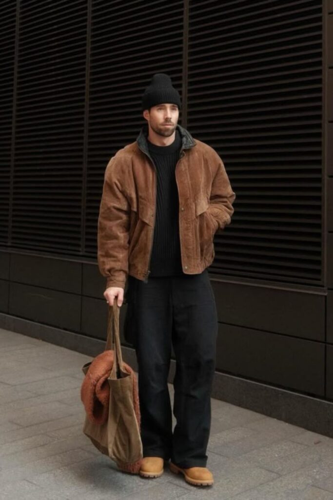 mejores outfits con cafe oscuro