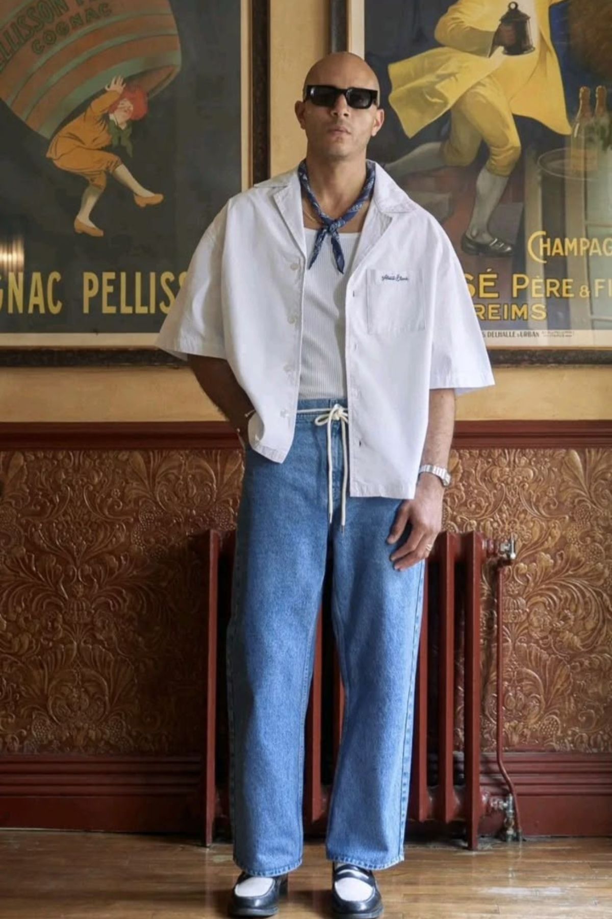 Floral Embroidered Wool Pants main image 0
