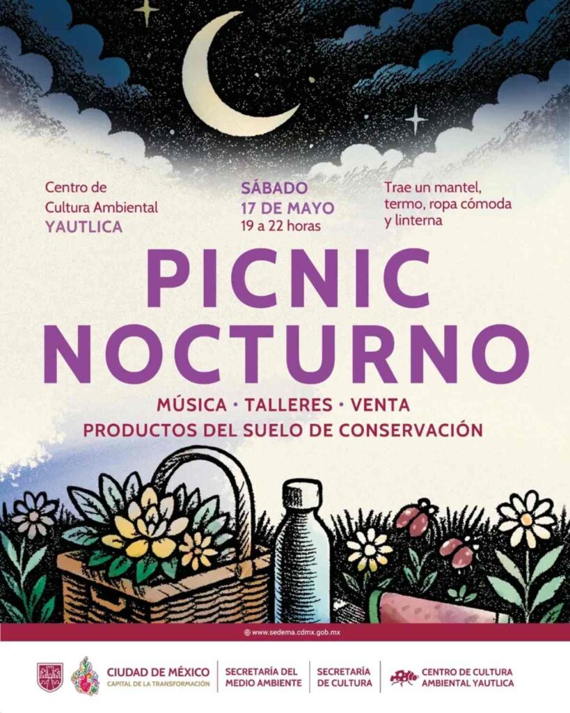 Dónde es el picnic nocturno de la CDMX
