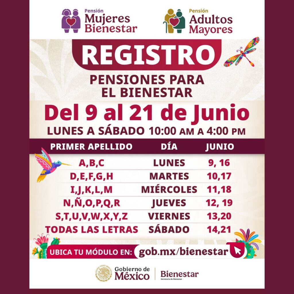 Las nuevas fechas para el registro de la Pensión Mujeres Bienestar