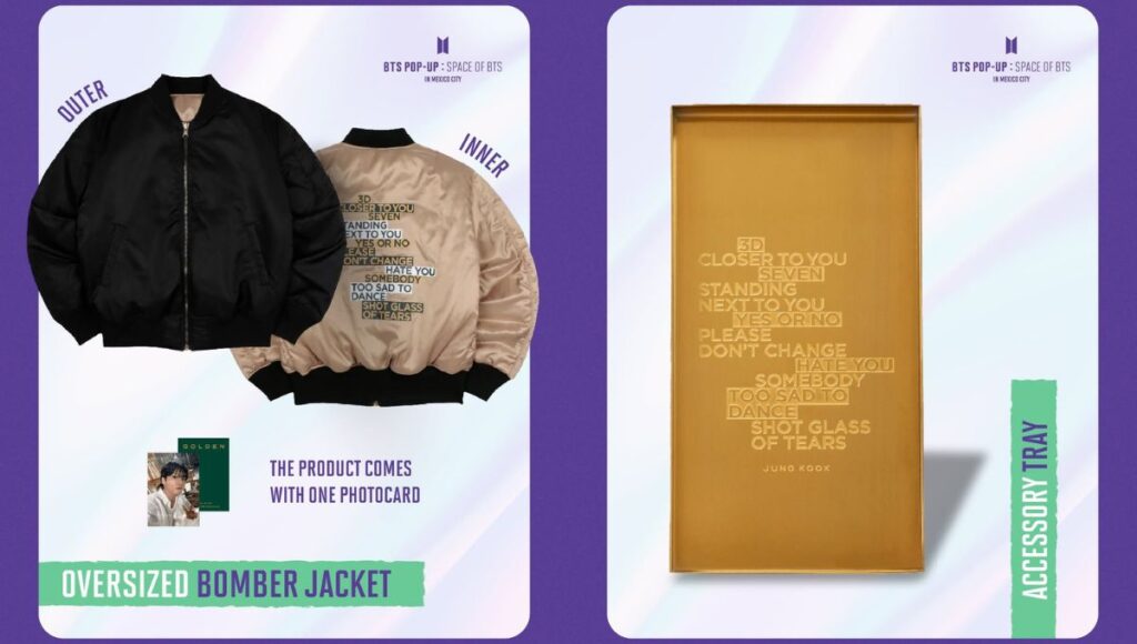 Ubicación y mercancía de la Pop-up store de BTS en México 2025