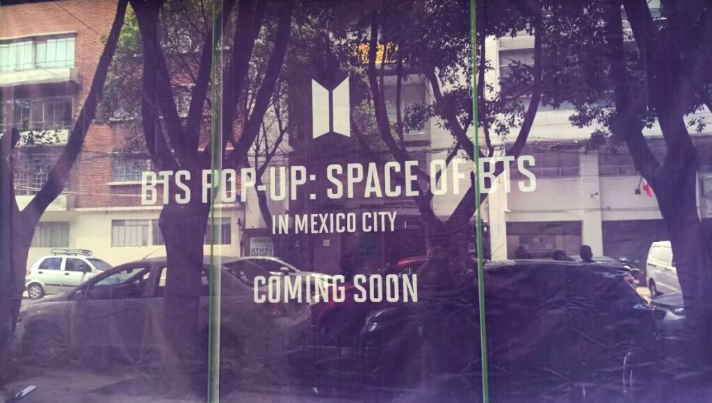 Ubicación y mercancía de la Pop-up store de BTS en México 2025