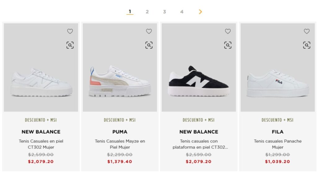Rebajas de verano 2025 en tenis de Palacio de Hierro con hasta 40% de descuento