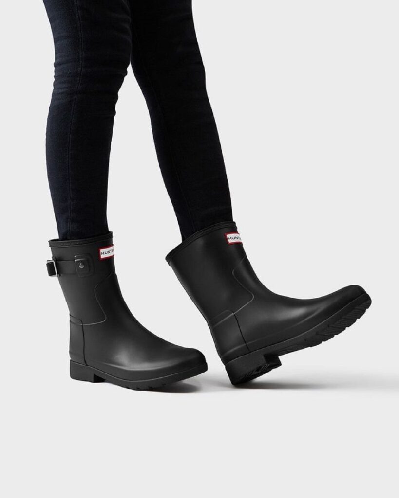 outfits con botas para lluvia