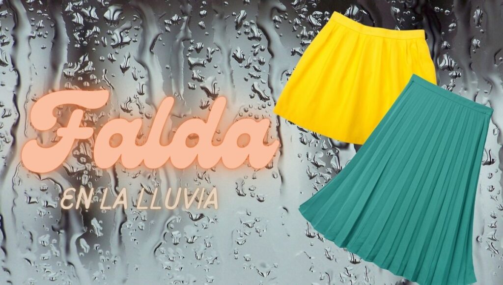 Formas de usar falda con lluvia