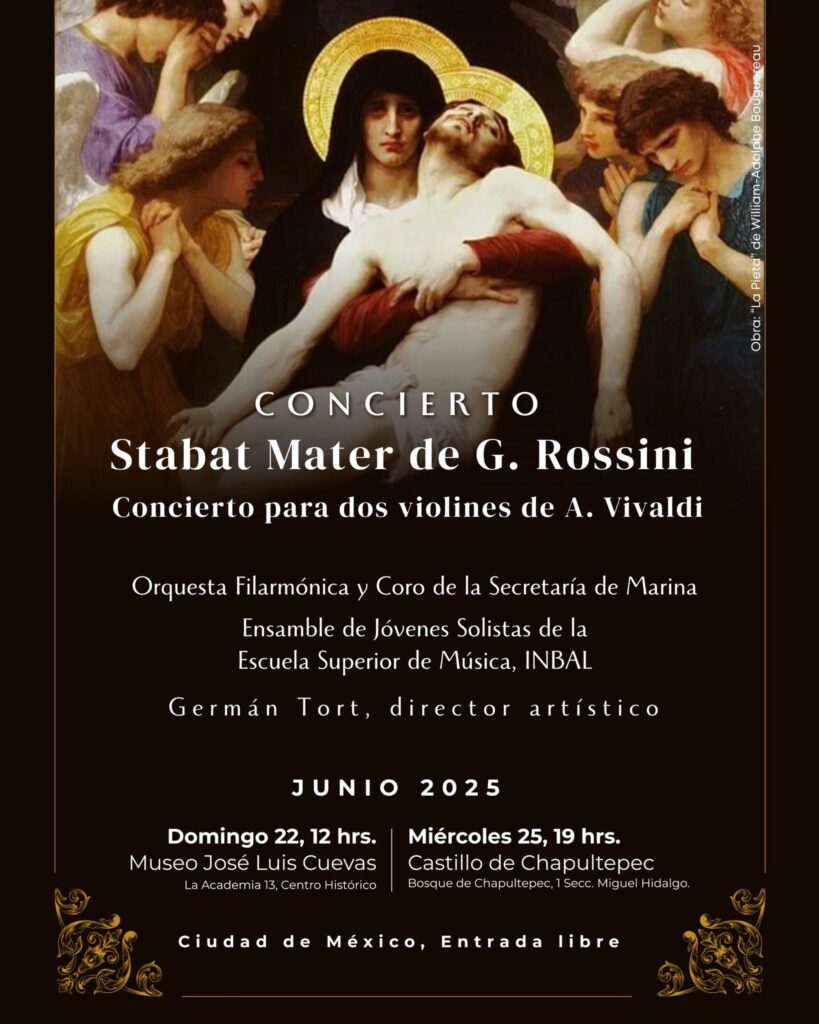 Concierto nocturno de Vivaldi en el Castillo de Chapultepec
