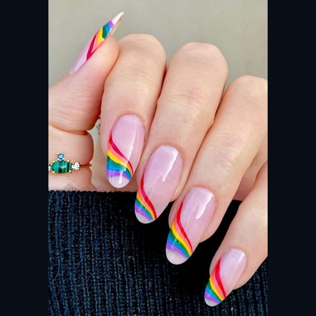 Ideas de uñas para el Pride 2025