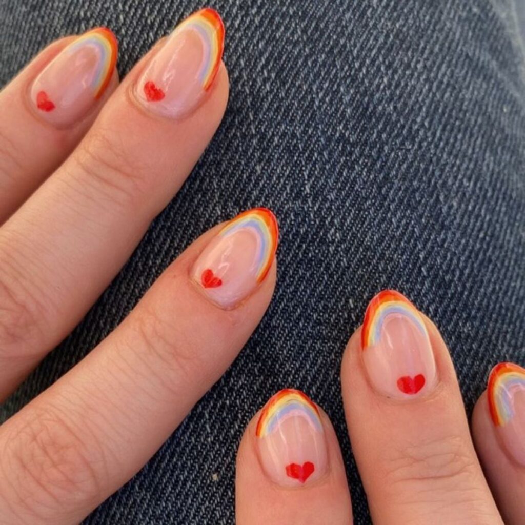 Ideas de uñas de arcoíris para el pride 2025