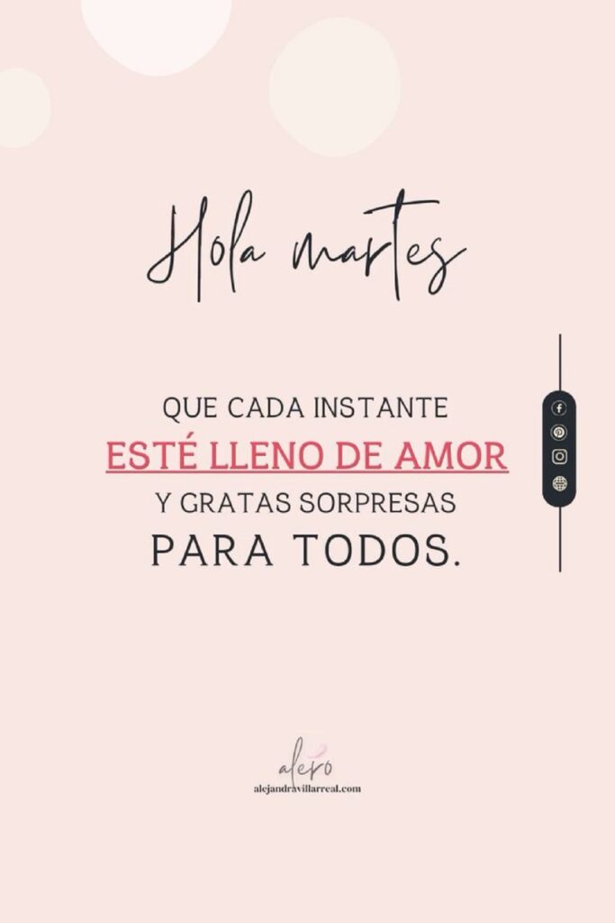 Frases para martes mensajes positivos
