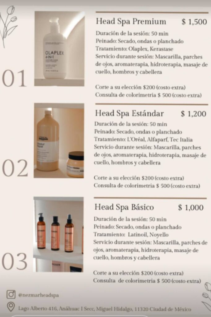 Dónde ir al head spa en CDMX