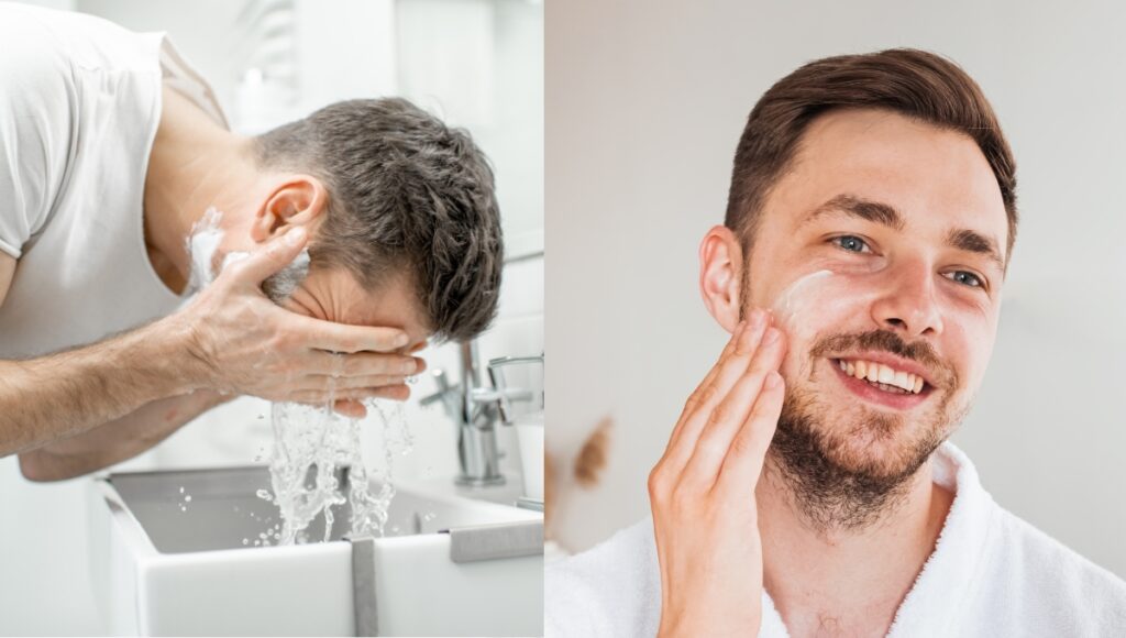 Ingredientes para el cuidado de la piel en hombres