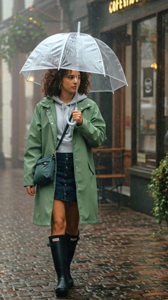 Cómo usar capas de ropa para la lluvia