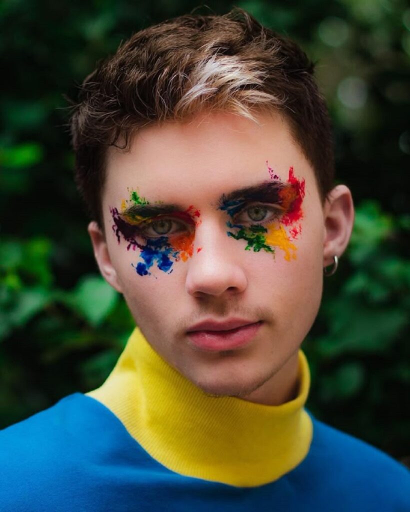 maquillaje para la Marcha LGBT+ manchas
