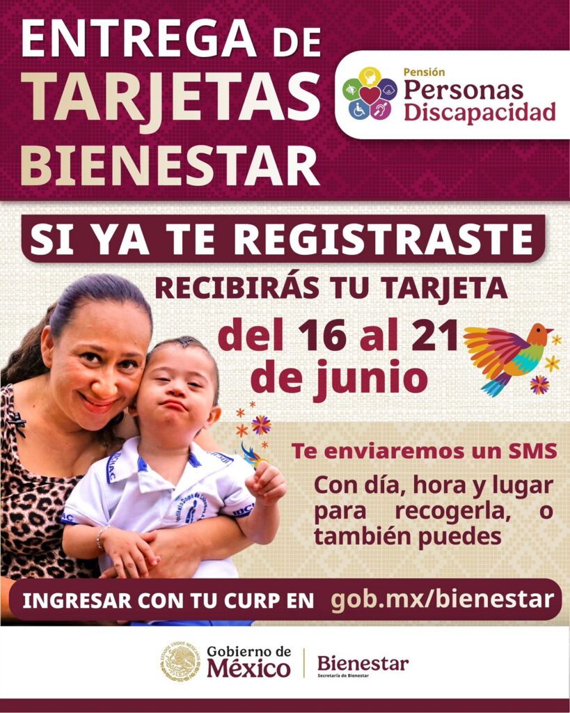 recoger tu tarjeta Bienestar si no llega SMS