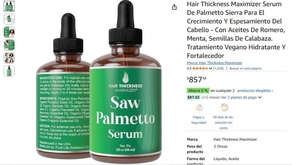 Sérums crecimiento de cabello