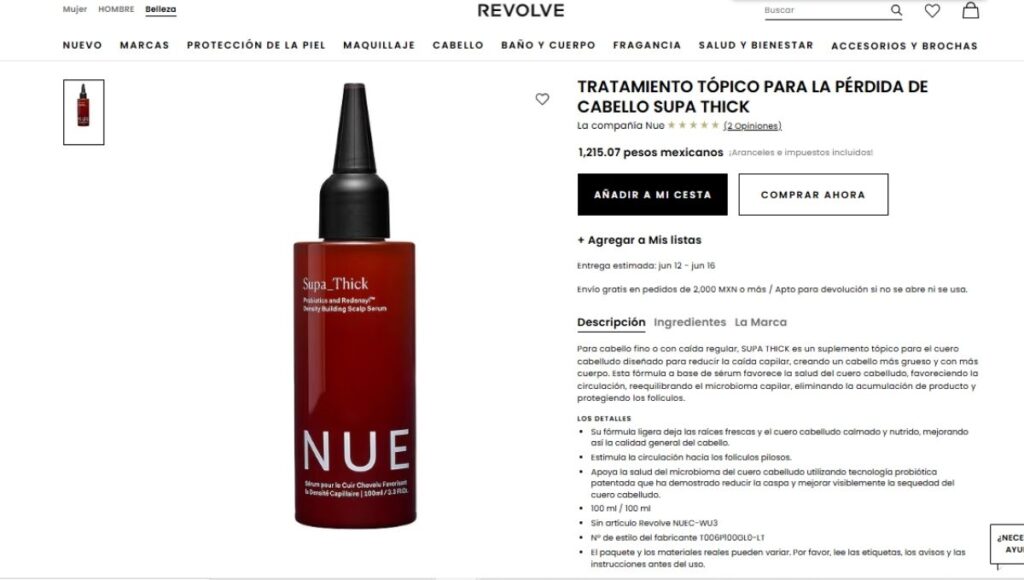 Sérums para el crecimiento de cabello