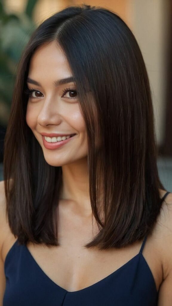 Corte de cabello skinny midi