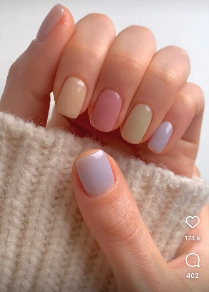 Soap nails uñas cortas y limpias colores