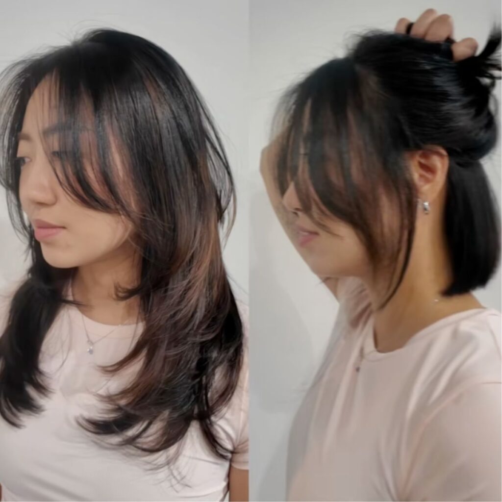 El corte de cabello coreano viral 2 en 1