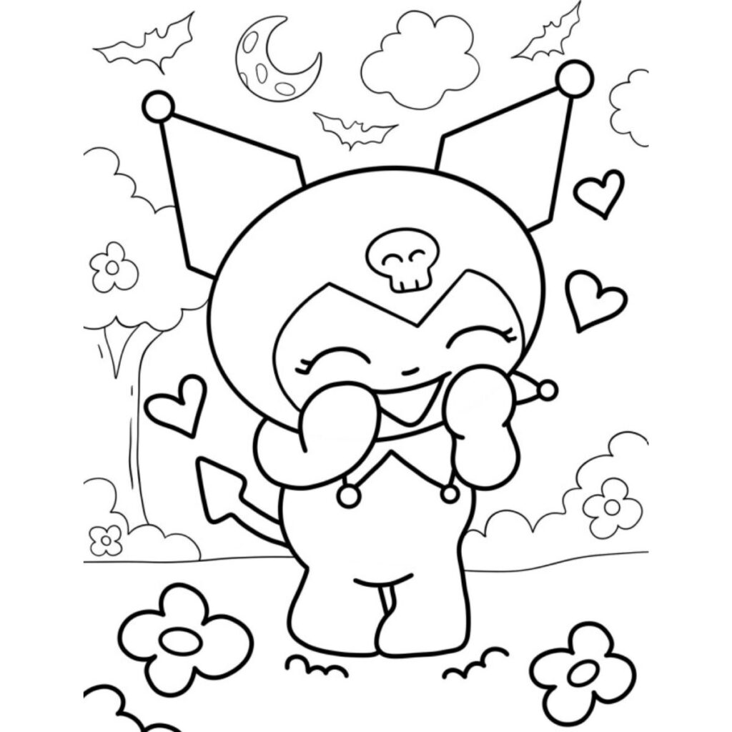 Los dibujos más bonitos de Kuromi y My Melody para colorear