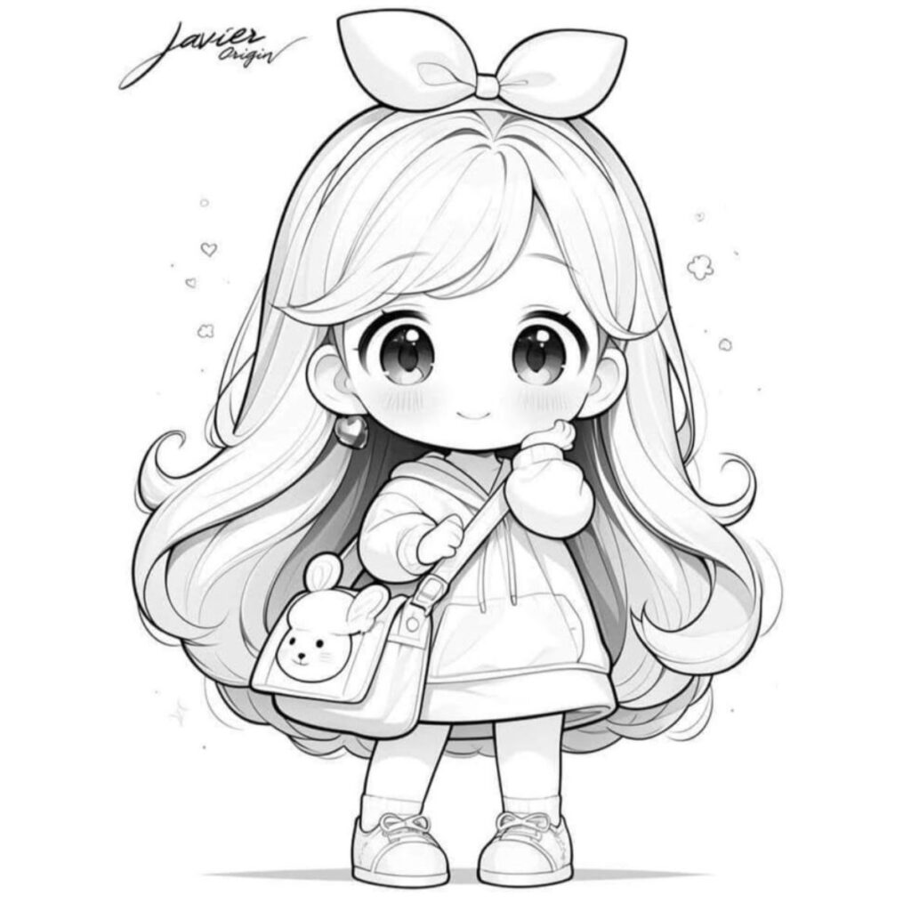 Los mejores dibujos de muñecas para imprimir y colorear