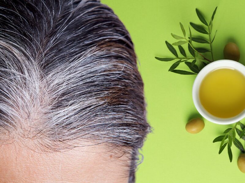 el aceite de oliva sirve para eliminar las canas?
