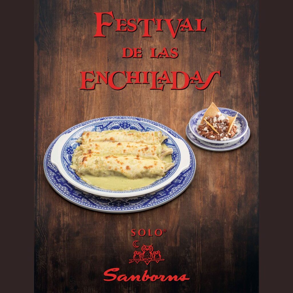 Hasta cuándo estará el festival de las enchiladas en Sanborns 2025