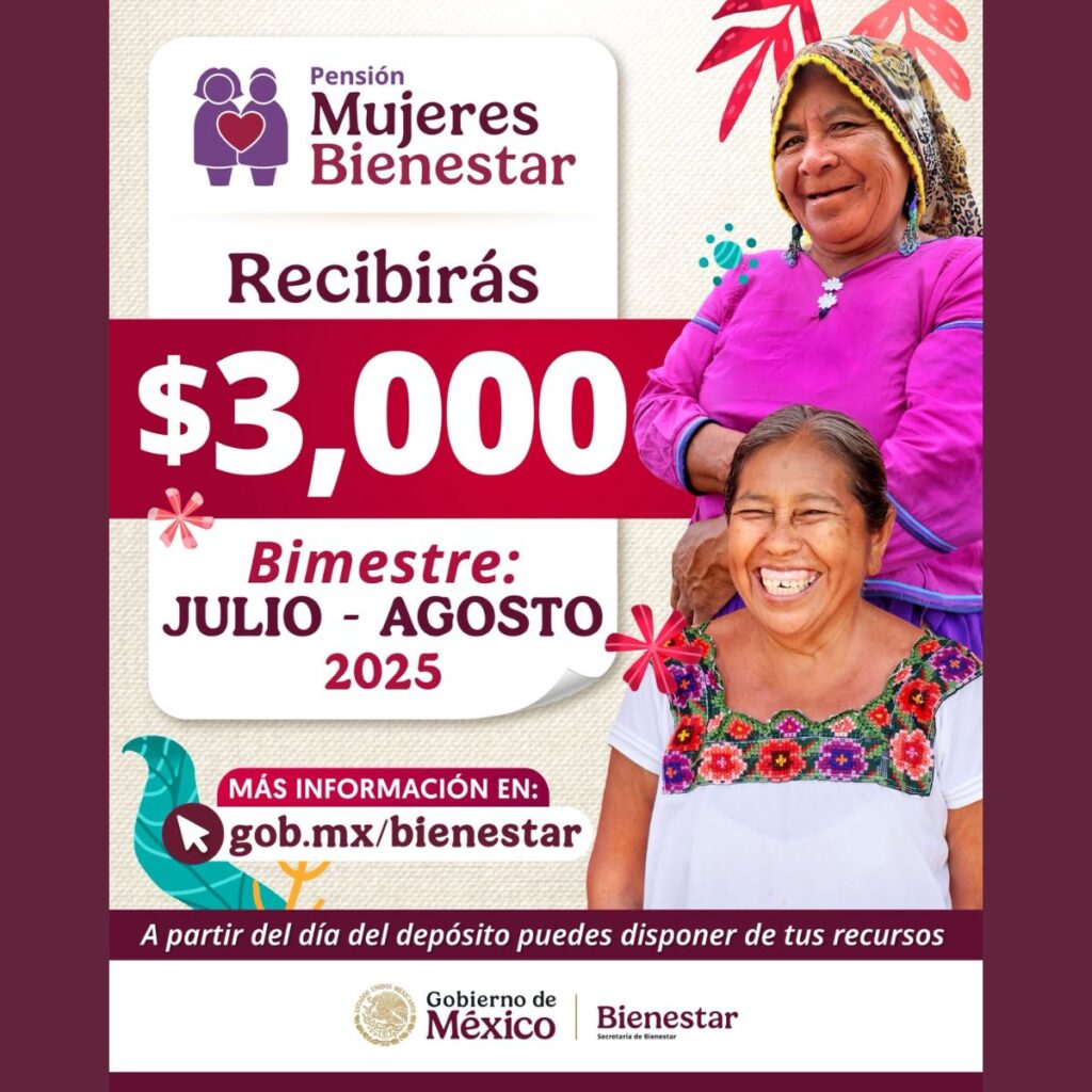 Fechas del nuevo registro de la Pensión Mujeres con Bienestar 2025