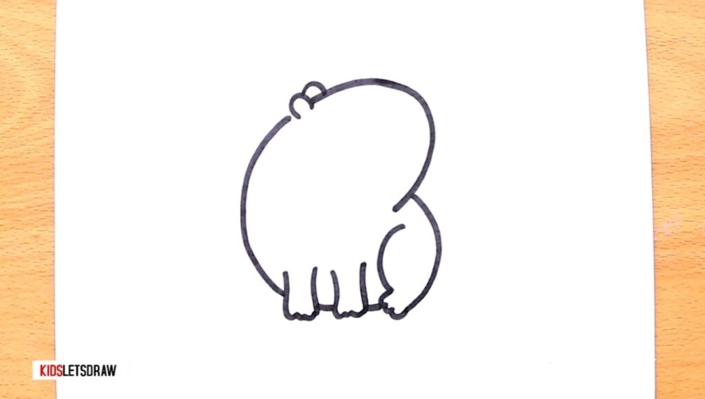 dibujar capibara tierno