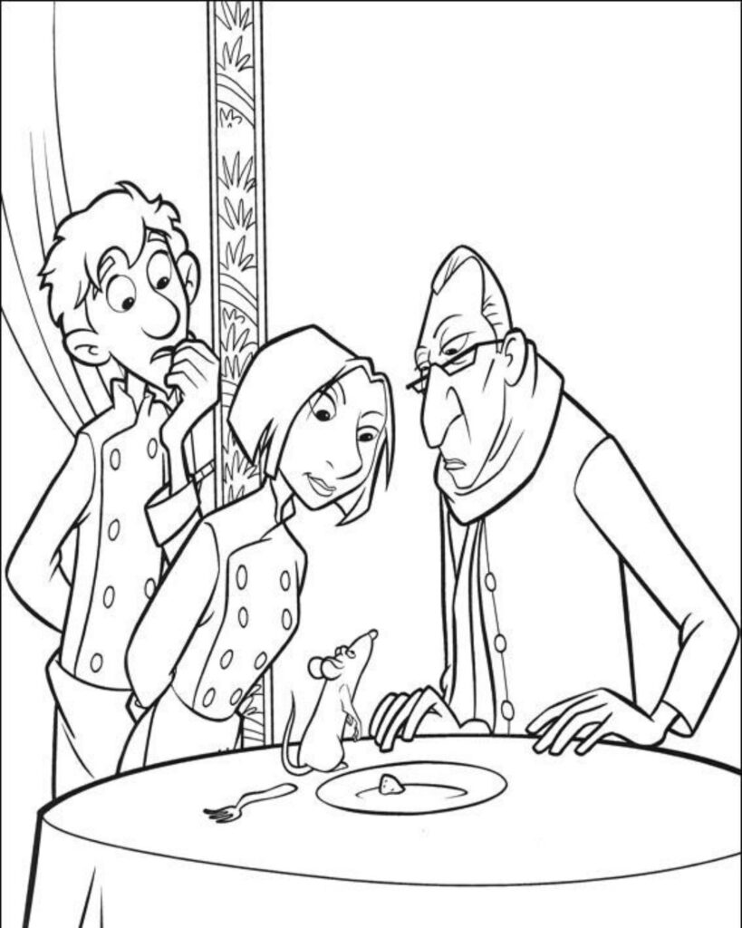 dibujo para colorear de Ratatouille