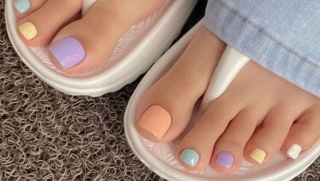 diseños de uñas para los pies