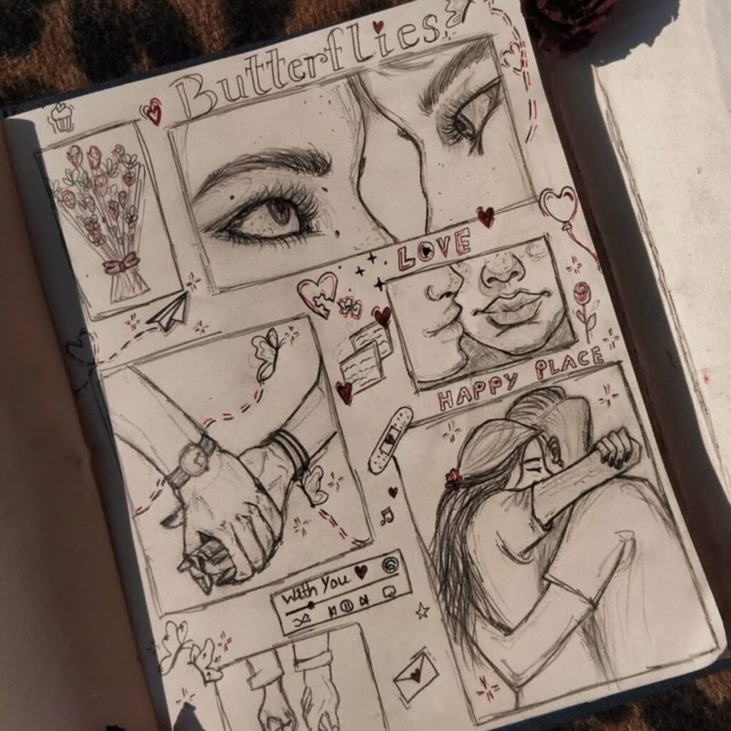Diseños bonitos para un cuaderno de dibujos