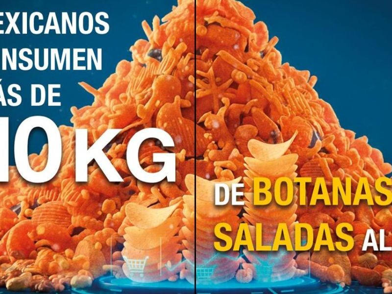 10 kilos de botana salada al año