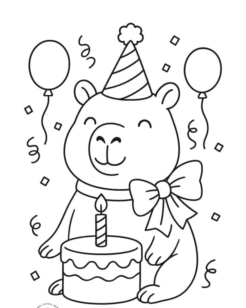 Dibujos bonitos de capibara kawaii para imprimir y colorear
