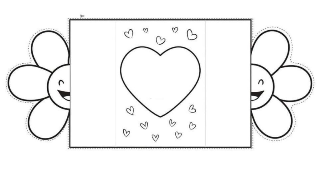 Plantillas bonitas con dibujos para tarjetas para el Día del Amor y la Amistad 2026