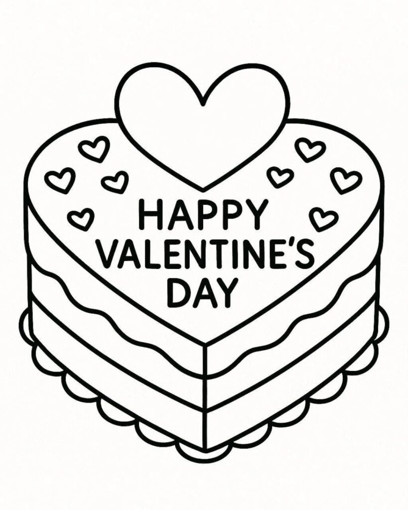Plantillas bonitas con dibujos para tarjetas para el Día del Amor y la Amistad 2026