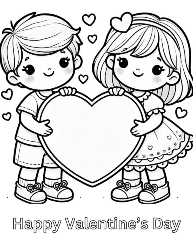 Plantillas bonitas con dibujos para tarjetas para el Día del Amor y la Amistad 2026