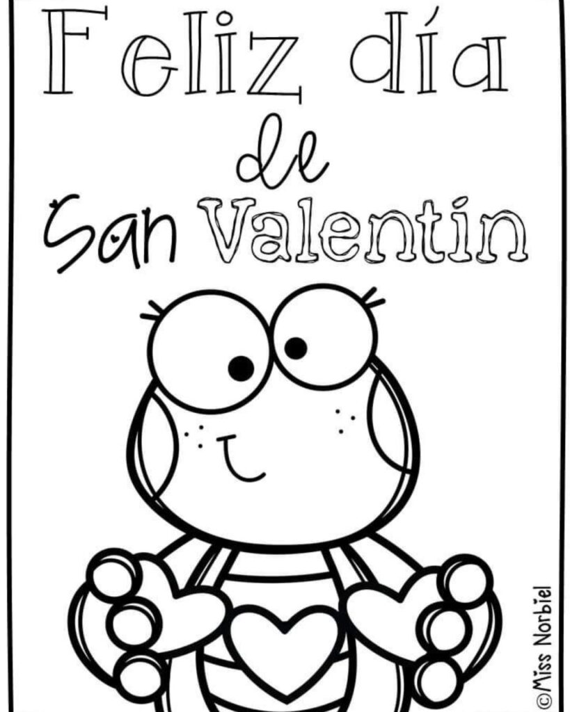 Plantillas bonitas con dibujos para tarjetas para el Día del Amor y la Amistad 2026