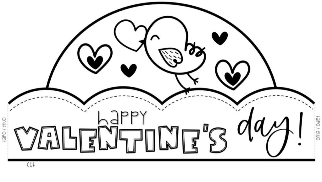 Plantillas bonitas con dibujos para tarjetas para el Día del Amor y la Amistad 2026