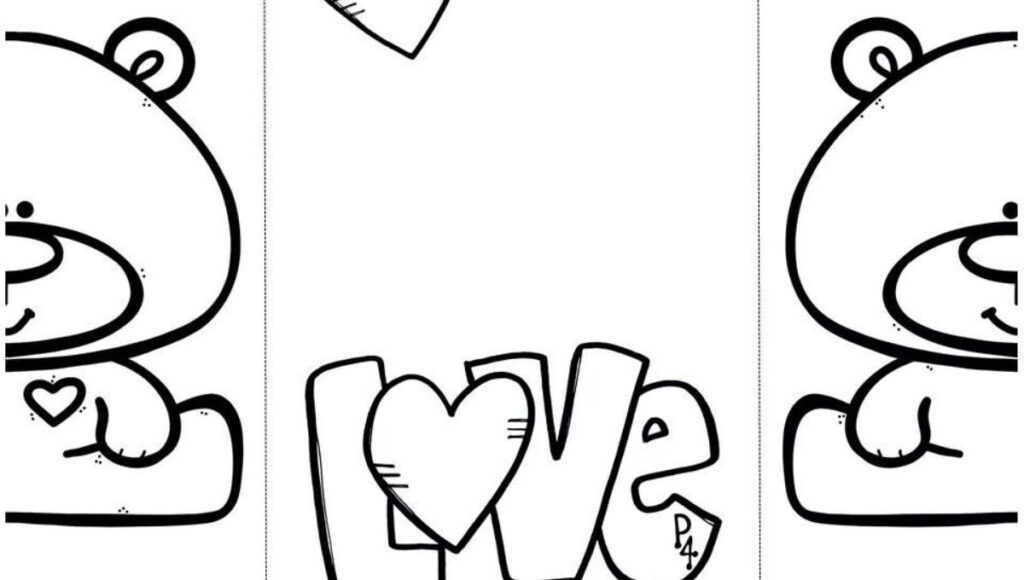 Plantillas bonitas con dibujos para tarjetas para el Día del Amor y la Amistad 2026