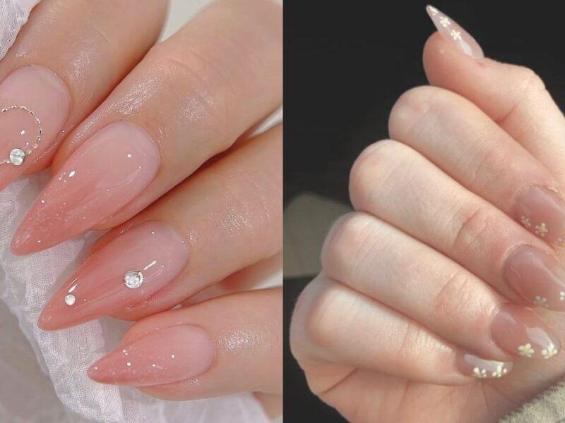 Diseños de uñas minimalistas nude románticos para el 14 de febrero 2026