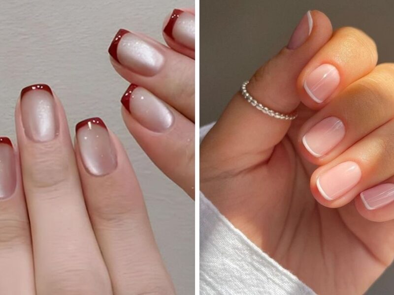 Ideas de manicura Mini francesa 2026