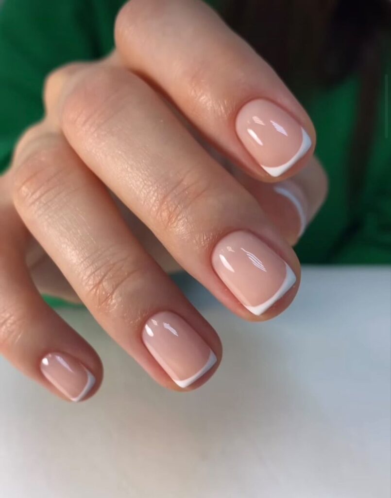 Ideas de manicura Mini francesa 2026 rosa